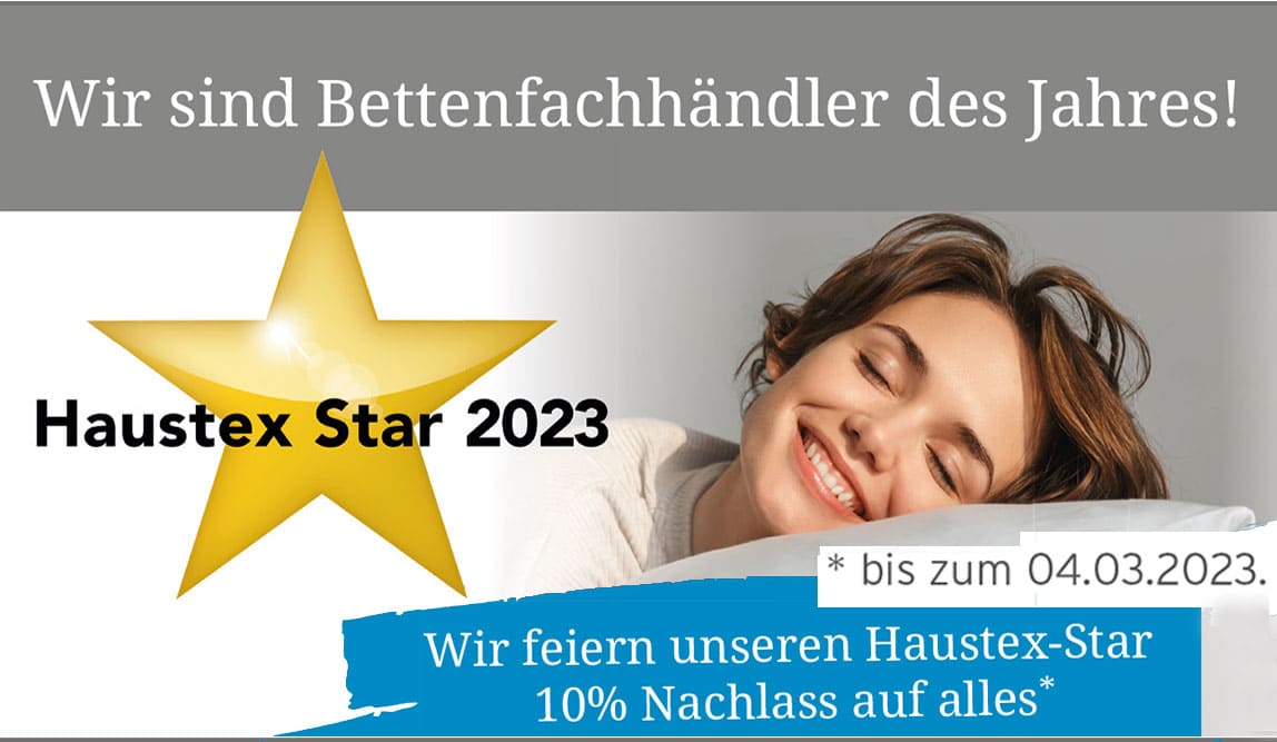 Haustex-Star 2023 - Schlafstudio Siebertz Overath